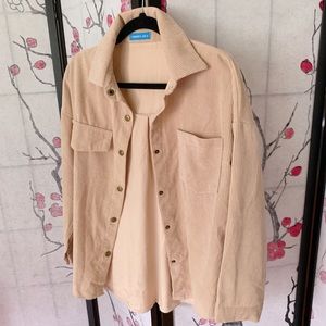 Light Beige Corduroy Jacket